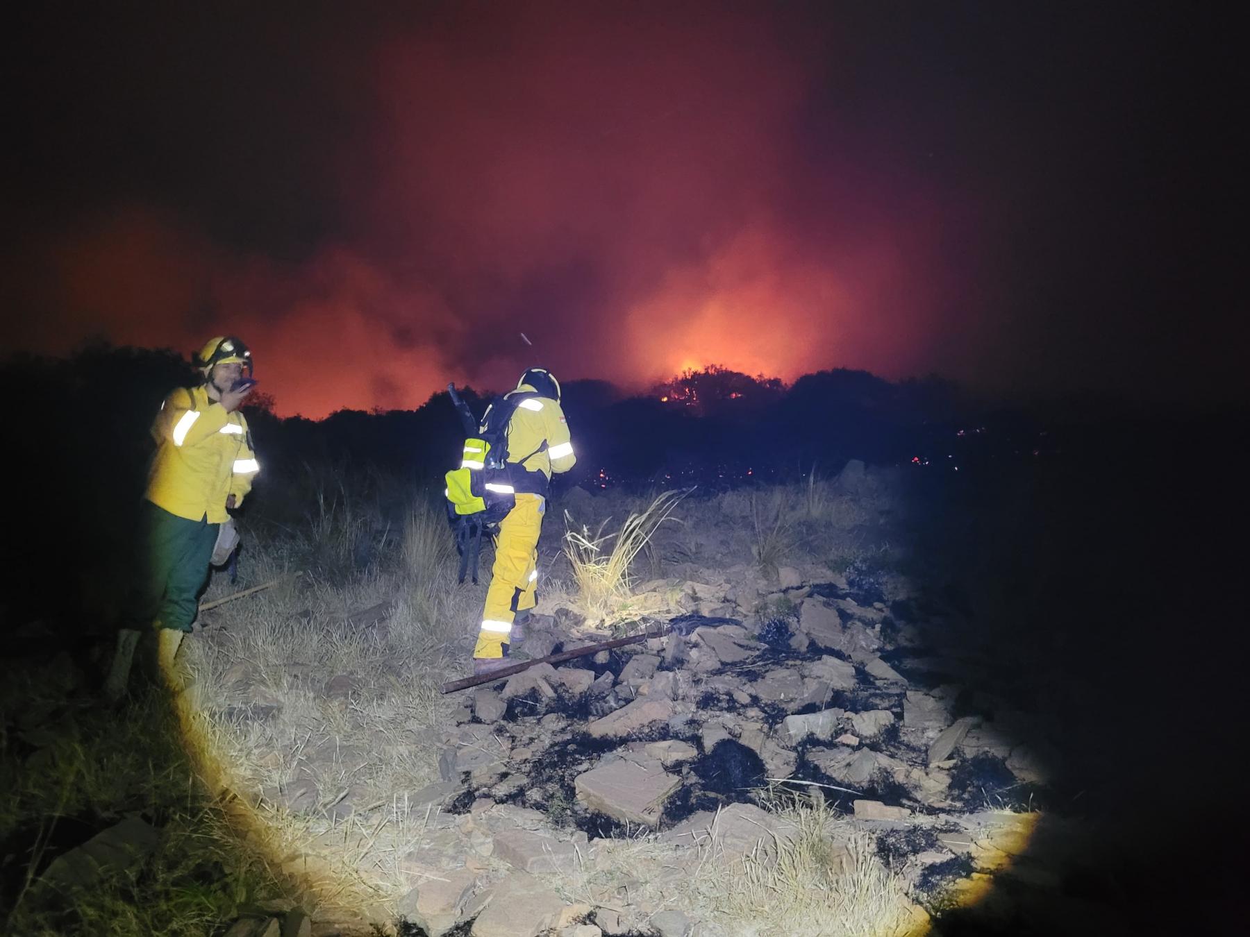 Incendio en Laderas